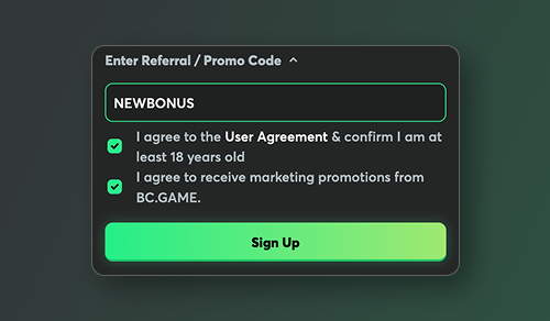 BC.Game promo code NEWBONUS